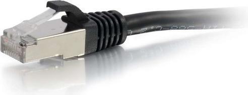 Image du produit C2G Câble / Cat6a Shielded Patch 0,5 m Black (STP, CAT6a, 0.50 m)