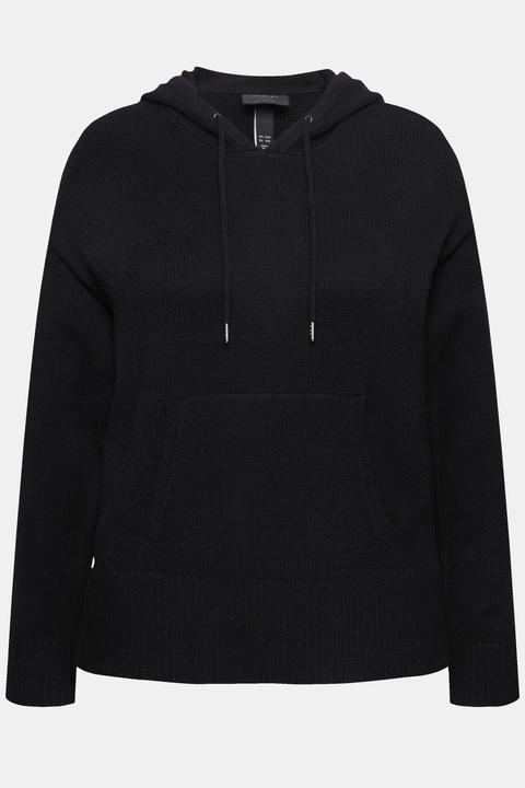 Produktbild Ulla Popken Strick-Hoodie, Oversized, Kapuze, Langarm, Tasche (46, 48)
