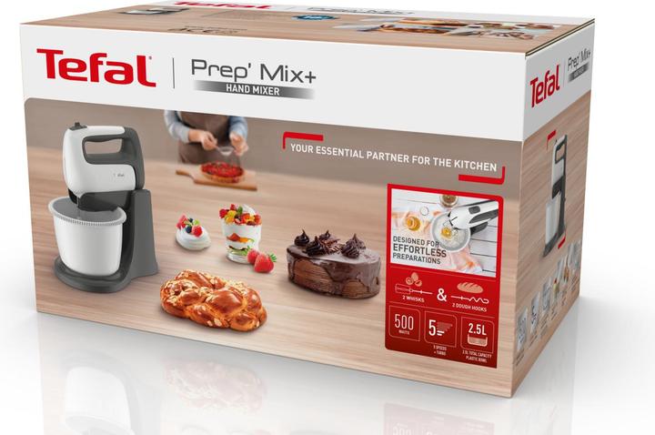 Productafbeelding Tefal Prep"Mix+ HT464138 mixer Standmixer Grijs, Wit (500 W)