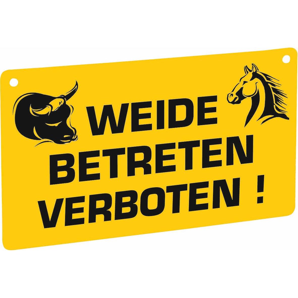 AKO Warnschild - Weide betreten verboten! (COR44628)