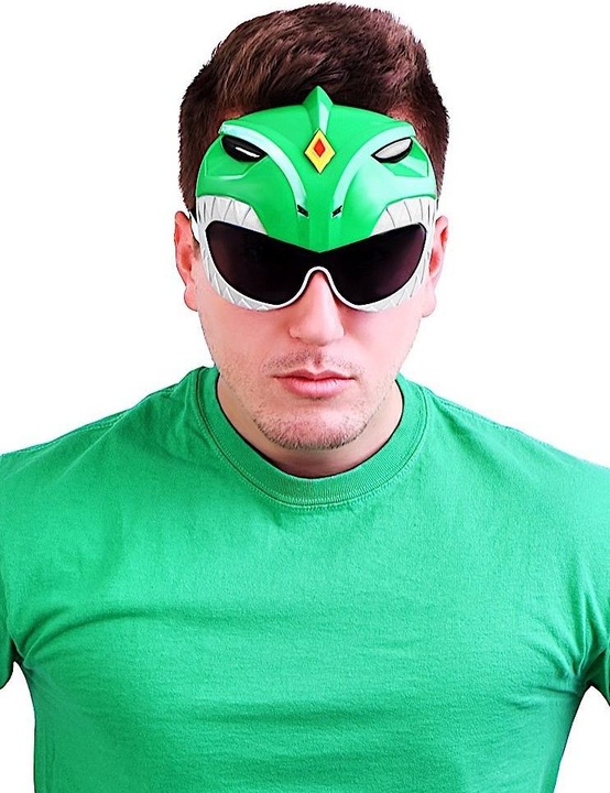 Produktbild DC Comics Power Ranger grün Partybrille