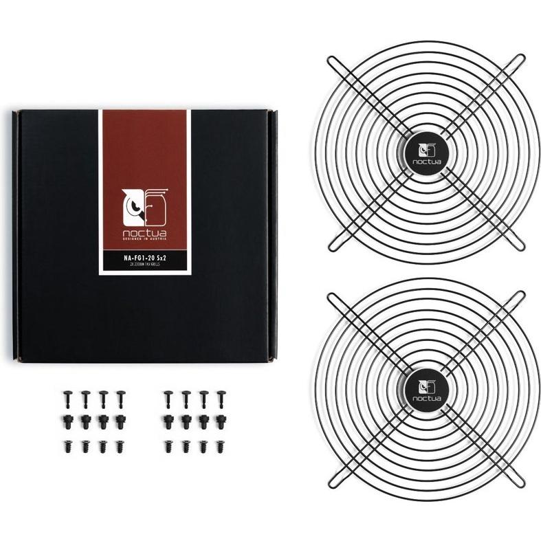Noctua NA-FG1-20 Sx2 Lüftergitter 200 mm - schwarz, PC Lüfter Zubehör, Schwarz