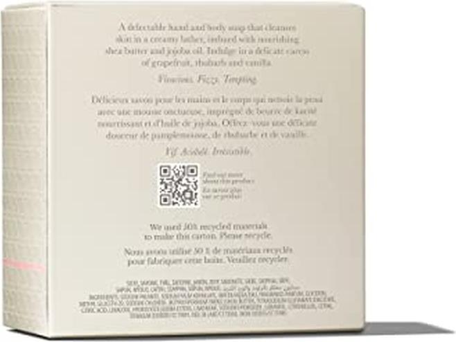 Actual product image Molton Brown Delicious Rhubarb & Rose Perfumed Soap (Hard soap, 150 ml)