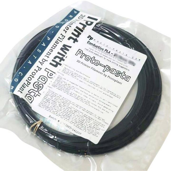 Actual product image Proto-pasta Conductive PLA (PLA, 1.75 mm, 500 g, Black)