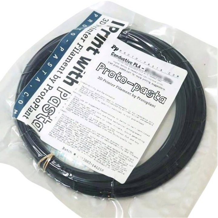 Produktbild Proto-pasta Conductive PLA (PLA, 1.75 mm, 500 g, Schwarz)