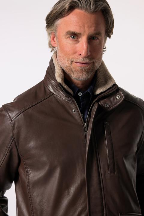 Produktbild Boston Park Lederjacke, Leder, Teddykragen, Steppfutter, bis 80/82 (80)