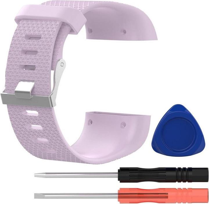 Immagine prodotto JTI Bracciale compatibile con Fitbit Surge, viola chiaro - L (Silicone)