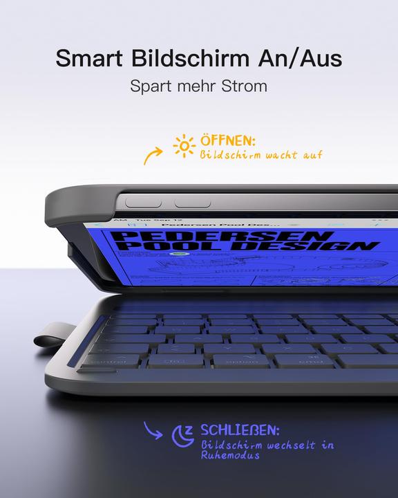Actual product image Inateck Keyboard iPad 2007 gray (BK2007 gray) (DE, 3)