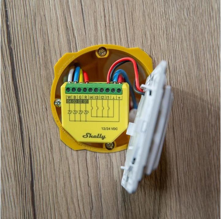 Actual product image Shelly Plus RGBW PM (Dimming actuator)