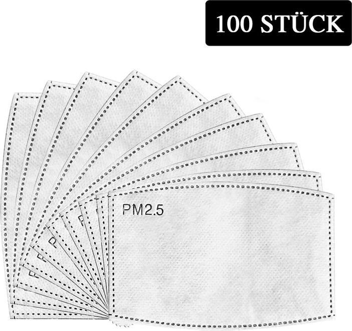 Actual product image Hermex PM2.5 Filter with activated carbon for face mask Dust masks 100 pieces