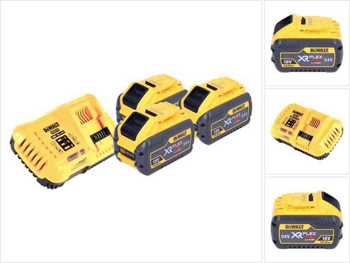 Productafbeelding DeWalt DCB 118 Y3 Accu Startset 18 V / 54 V 3x XR FLEXVOLT Accu 12 Ah + Lader (54 V)