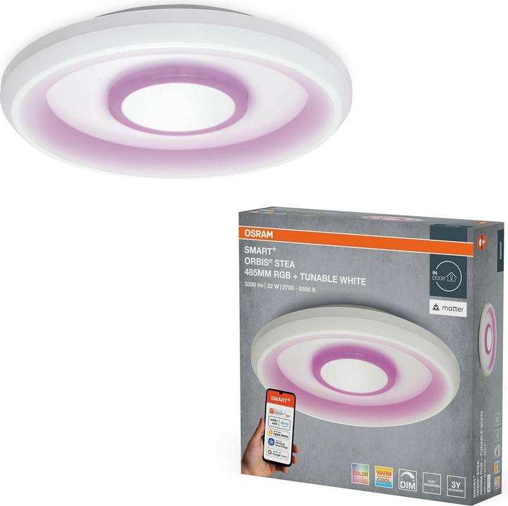 Image du produit Ledvance Smart Orbis Stea Light 52cm White 3w Tw (1950 lm)