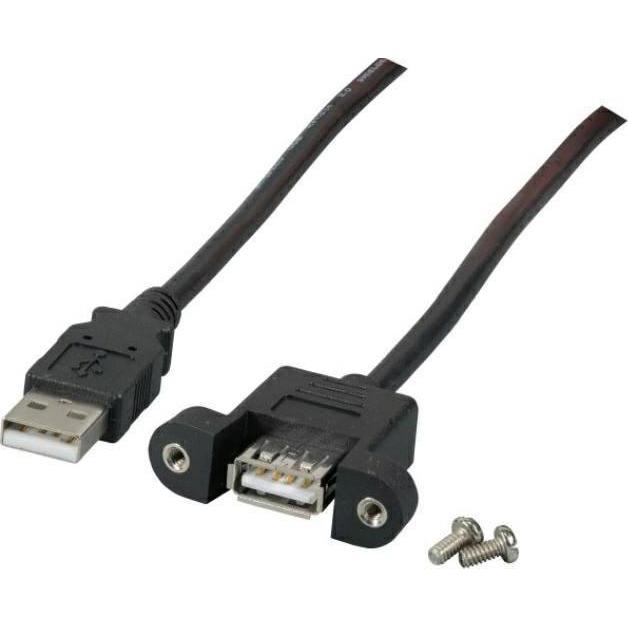 MicroConnect USB2.0 Extension A-A M-F 3m (3 m, USB 2.0), USB Kabel