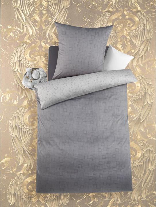 Immagine prodotto HTI-Living Lenzuola Mako satin 2 pezzi grigio 135 x 200 cm (Set di biancheria da letto, 135 x 200 cm)