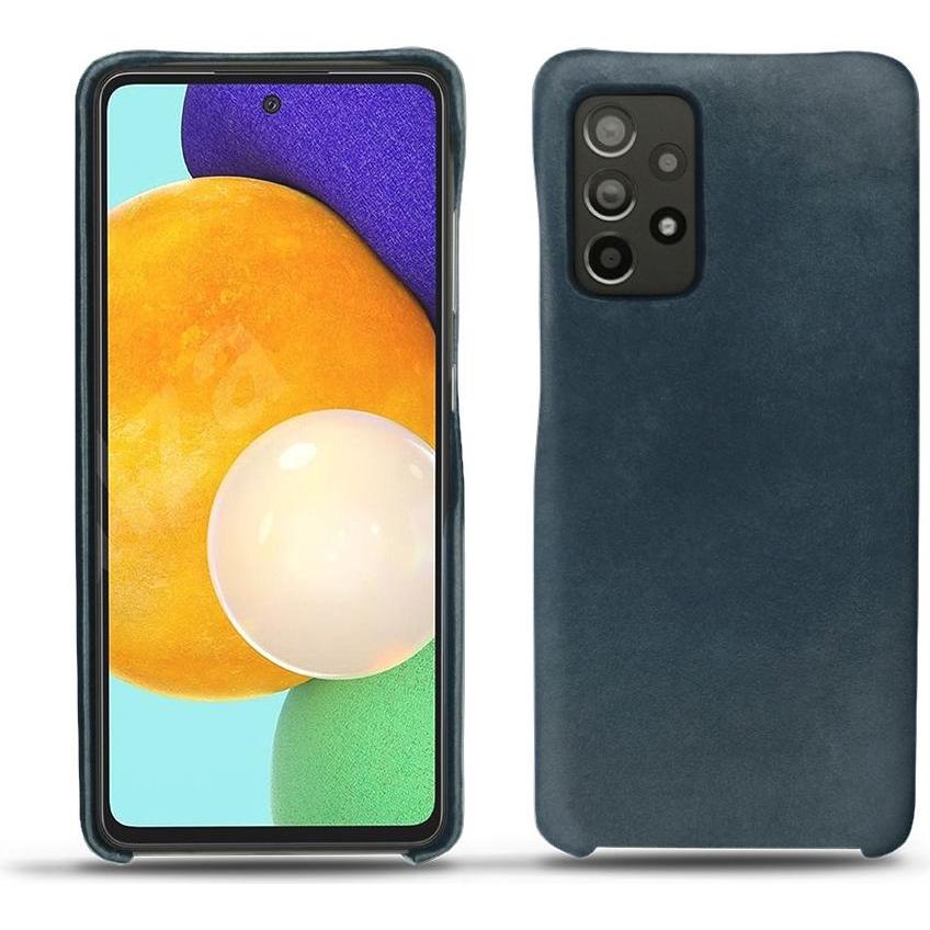 Noreve Lederschutzhülle (Samsung Galaxy A52), Smartphone Hülle, Blau