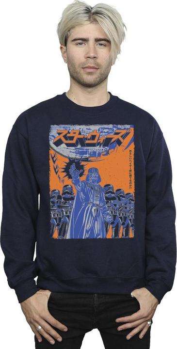 Actual product image Star Wars Mens Vader International Poster Sweatshirt (XL)