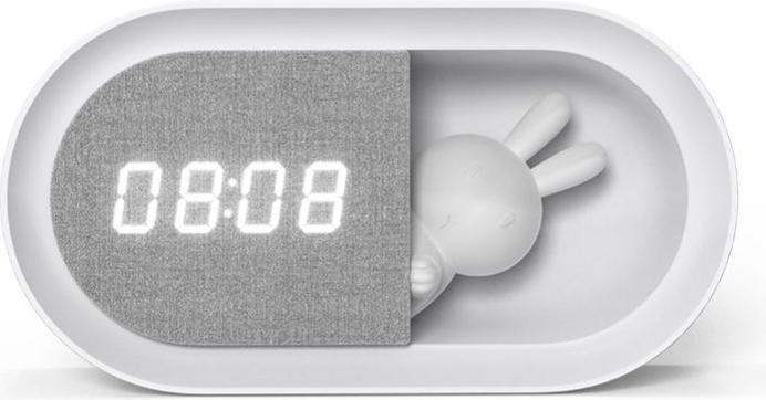 Produktbild Forever Light Wecker mit LED-Hasen-Nachtlicht PURE FNL-05 INGRID weiss lang