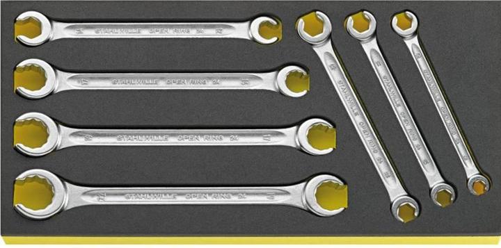 Stahlwille TCS 24/7. Chiave a doppio anello 8x10-19x22 mm 7 pezzi in TCS (19 mm, 12 mm, 14 mm, 22 mm, 10 mm, 17 mm, 11 mm, 8 mm, 13 mm)