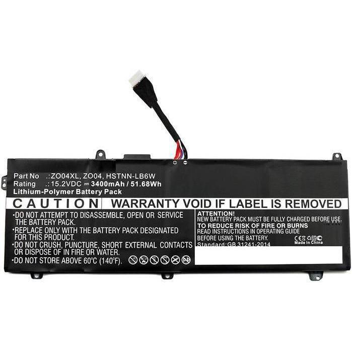 CoreParts 808450-002-CP (3400 mAh), Notebook Akku, Schwarz