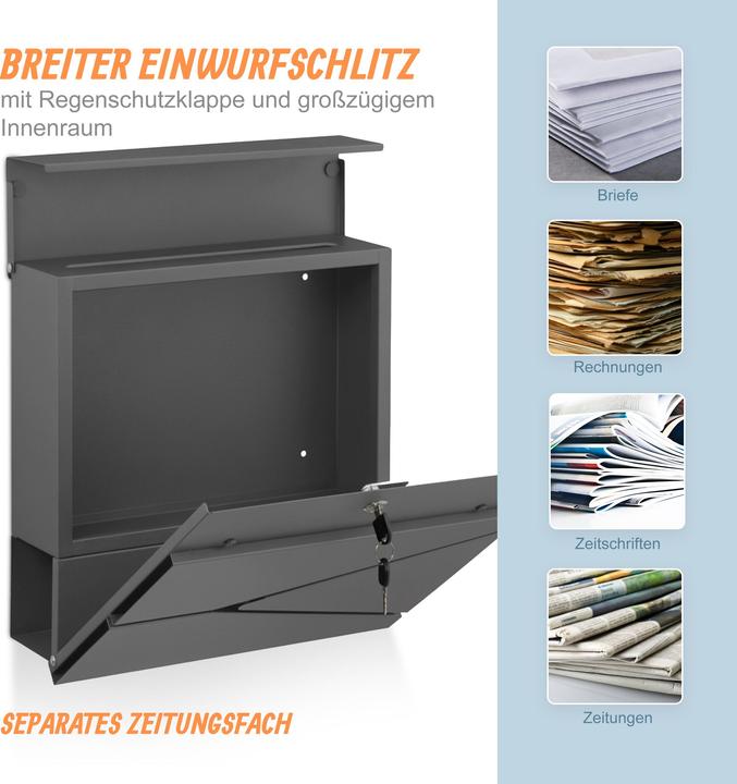 Produktbild Relaxdays Briefkasten