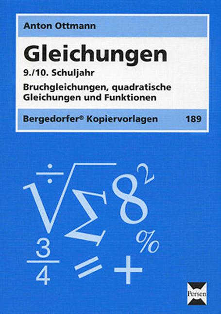 Produktbild Gleichungen 9./10. Schuljahr (Deutsch)