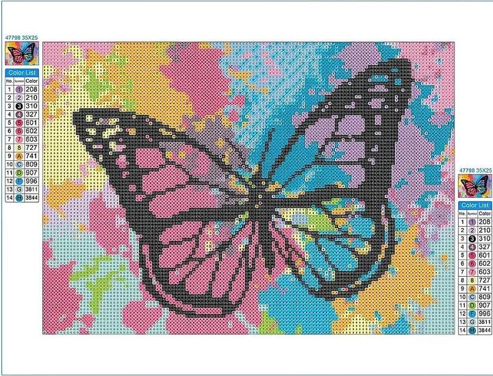 Actual product image Craze DIAMOND PAINTING Butterfly