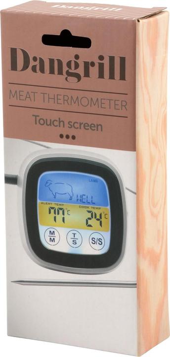 Produktbild Dangrill Fleischthermometer Digital, bis 250 Grad, Schwarz