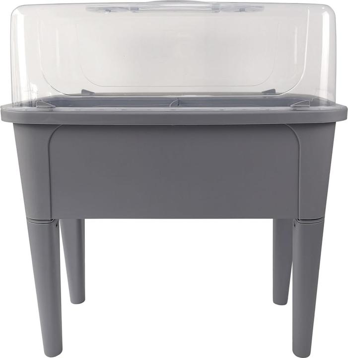 Image du produit HTI-Living Lit surélevé Nessa avec couverture de lit précoce Gris