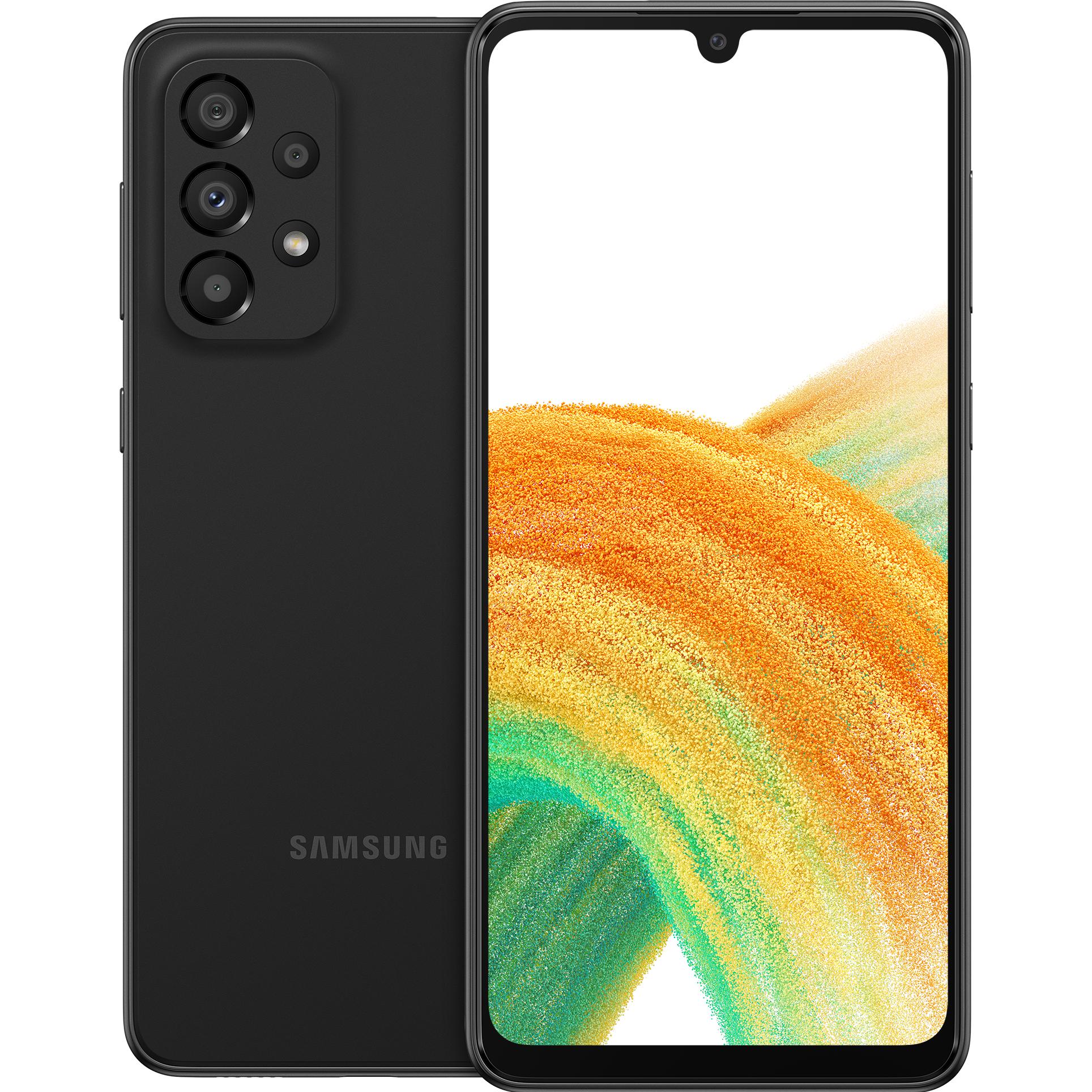 Samsung Galaxy A33 5G Enterprise Edition (128 GB, Awesome Black, 6.40", Dual SIM, 5G), Smartphone, S