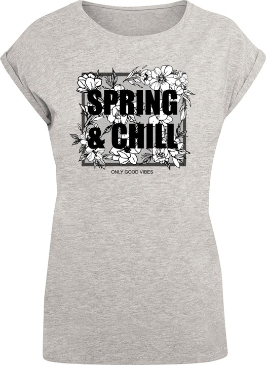 Produktbild Merchcode Ladies Spring And Chill Extended Shoulder Tee - 113645 (S)