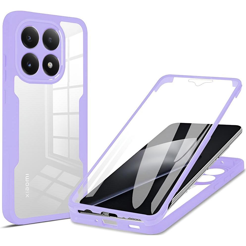 Techsuit - ColorVerse 360 Series + Screen Protector - Xiaomi 15T - Purple (Xiaomi 15T), Cover smartphone, Viola