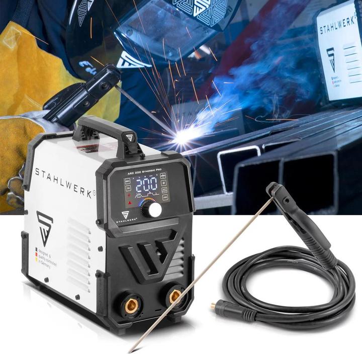 Actual product image Stahlwerk Electrode welding machine ARC 200 Synergic Pro fully equipped