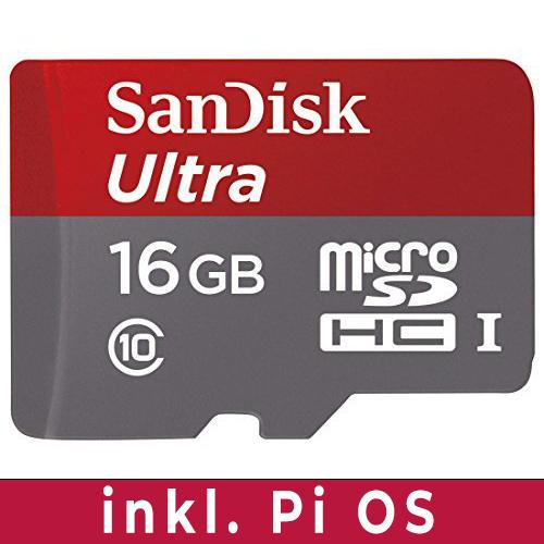 Actual product image SANDISK Micro SD card - 16GO classe10 / 98MB (Without adapter) (16 GB, microSD, U1, UHS-I)