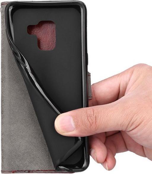 Actual product image MU Classic Crazy Horse Leather Bookcover Case (Samsung Galaxy A8 (2018))