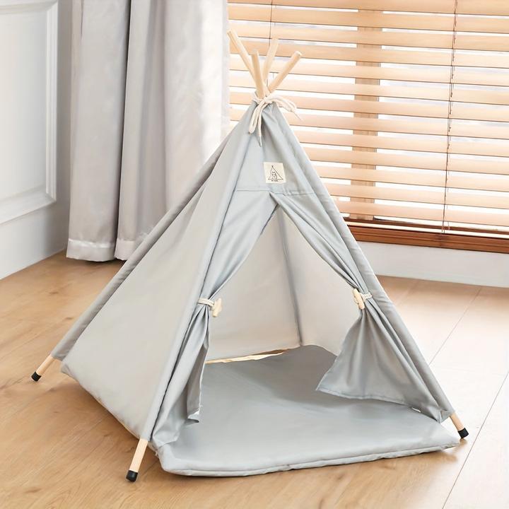 Alopini Wasserdichtes Tipi-Zelt für Haustiere - Modernes Design, abnehmbar und warm für kleine bis (Hund)
