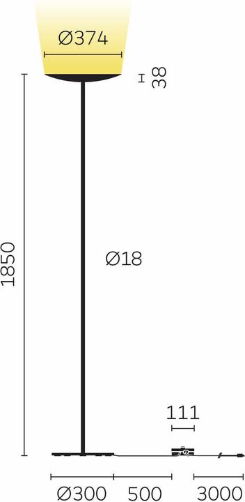 Image du produit Belux Lampadaire à led classique