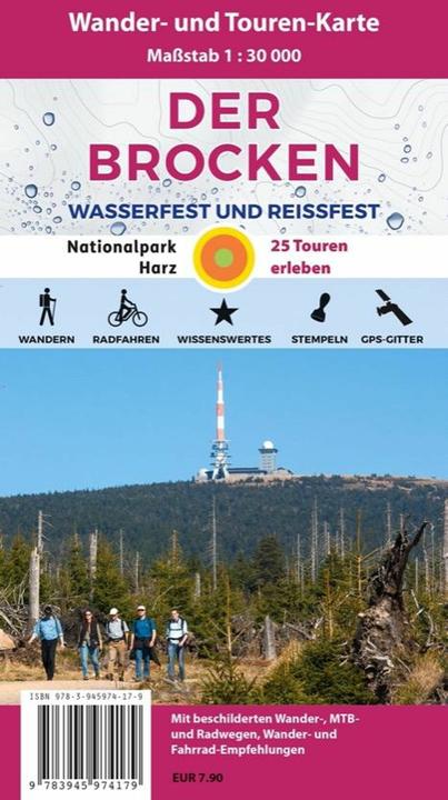 Produktbild Der Brocken,Wander-u.Mountainbike-Karte