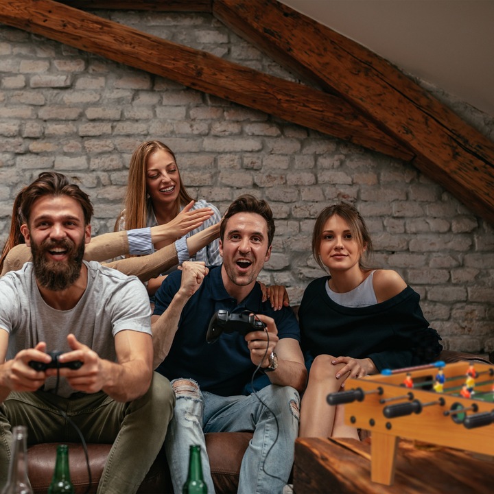 Actual product image Relaxdays Foosball table