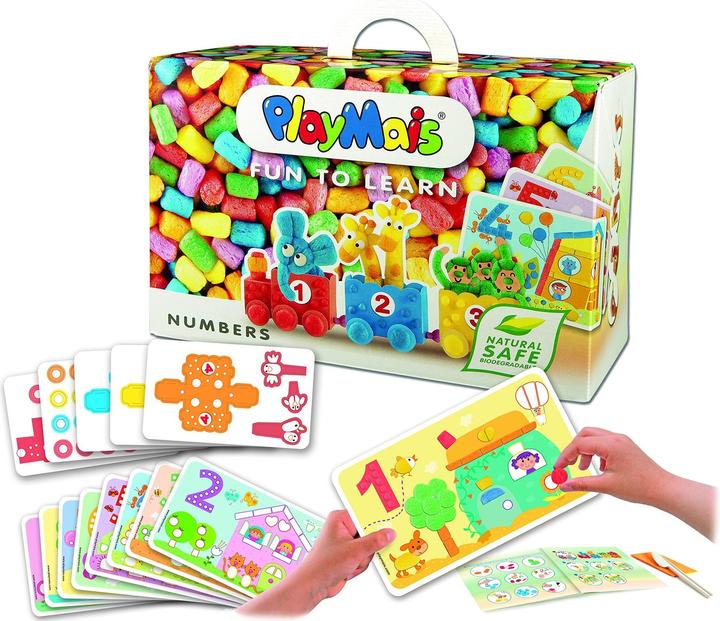 Produktbild PlayMais Fun to learn Numbers (Dänisch, Deutsch, Englisch, Französisch, Italienisch, Niederländisch, Norwegisch, Polnisch, Portugiesisch, Spanisch, 3 - 6 Jahre)