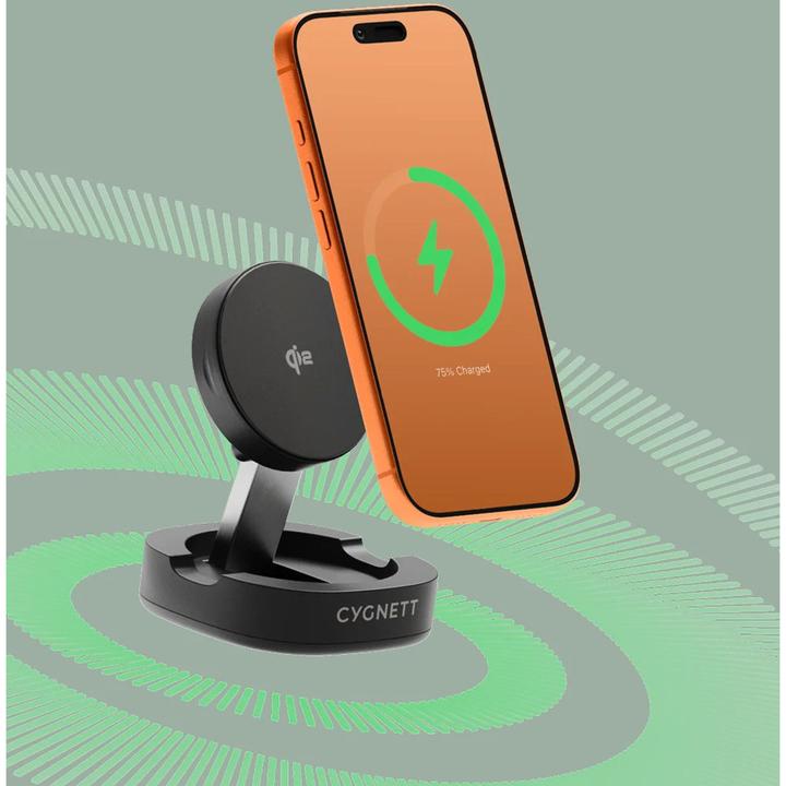 Produktbild Cygnett Chargebase Qi2.0 Single Wireless Charger - Black (15 W)