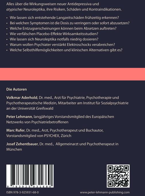 Produktbild Neue Antidepressiva, atypische Neuroleptika (Deutsch, Andreas Heinz, Josef Zehentbauer, Marc Rufer, Marina Langfeldt, Peter & Sabine Ansari, Peter Lehmann, Volkmar Aderhold, 2017)