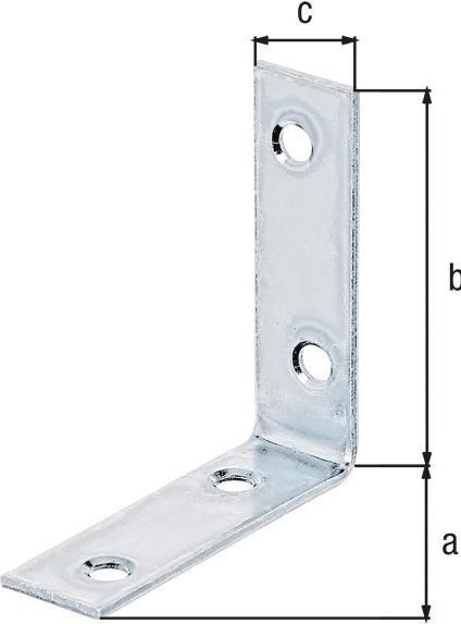 Produktbild Alberts Stuhlwinkel 50 x 50 x 15 mm sendzimirverzinkt 1 Stck (1 Stk.)