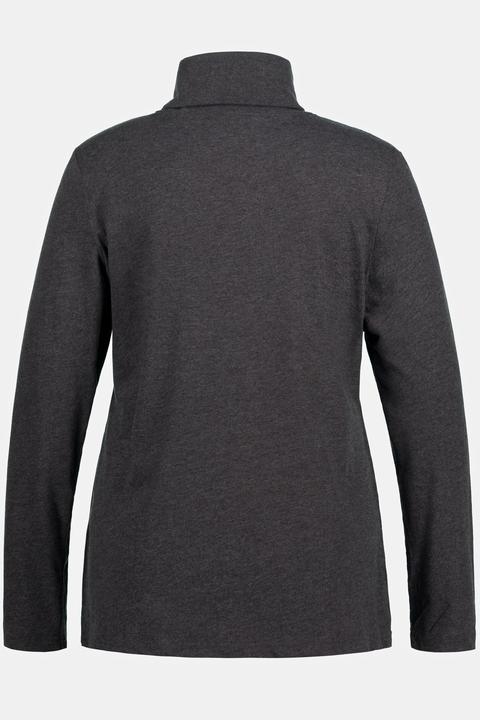 Actual product image Ulla Popken Basic Long Sleeve Slim Fit Turtleneck