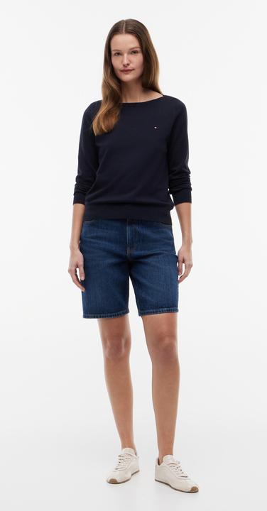 Produktbild Tommy Hilfiger Damen Pullover Co Jersey Stitch Sweater U-Boot-Ausschnitt (M)