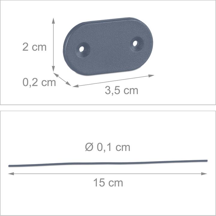 Produktbild Relaxdays 52-tlg. Sichtschutz-Befestigung (10 cm)