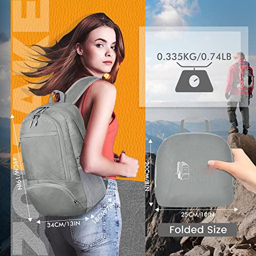 Produktbild Only-Bags.Store Leichter faltbarer Rucksack-Packbare Rucksäcke, kleine faltbare Rucksäcke Wanderrucksack (30 l)