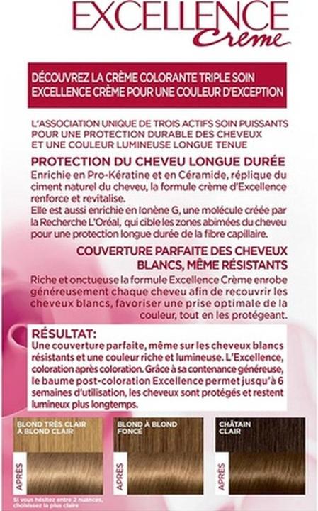 Produktbild L'Oréal Paris Paris Excellence Creme Triple Care Dauerhafte Farbbehandlung