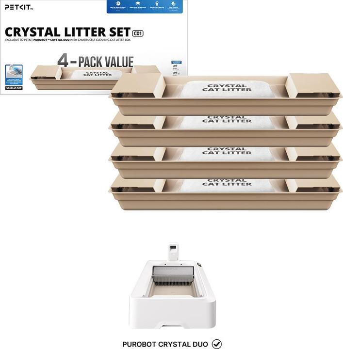 Actual product image Petkit Crystal litter