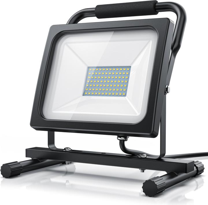 Produktbild Brandson Baustrahler, 60W LED Outdoor Fluter, Bauscheinwerfer, Arbeitsleuchte, 3,8m Kabel, IP65 (6000 lm)