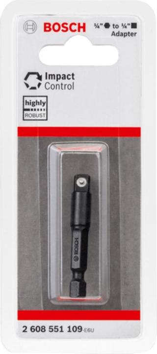 Produktbild Bosch Professional Zubehör PRO Socket Adapter mit Stiftverbindung, 1/4", 50 mm
